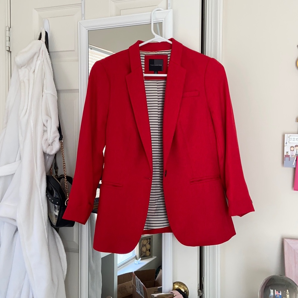 Red The Limited Blazer
